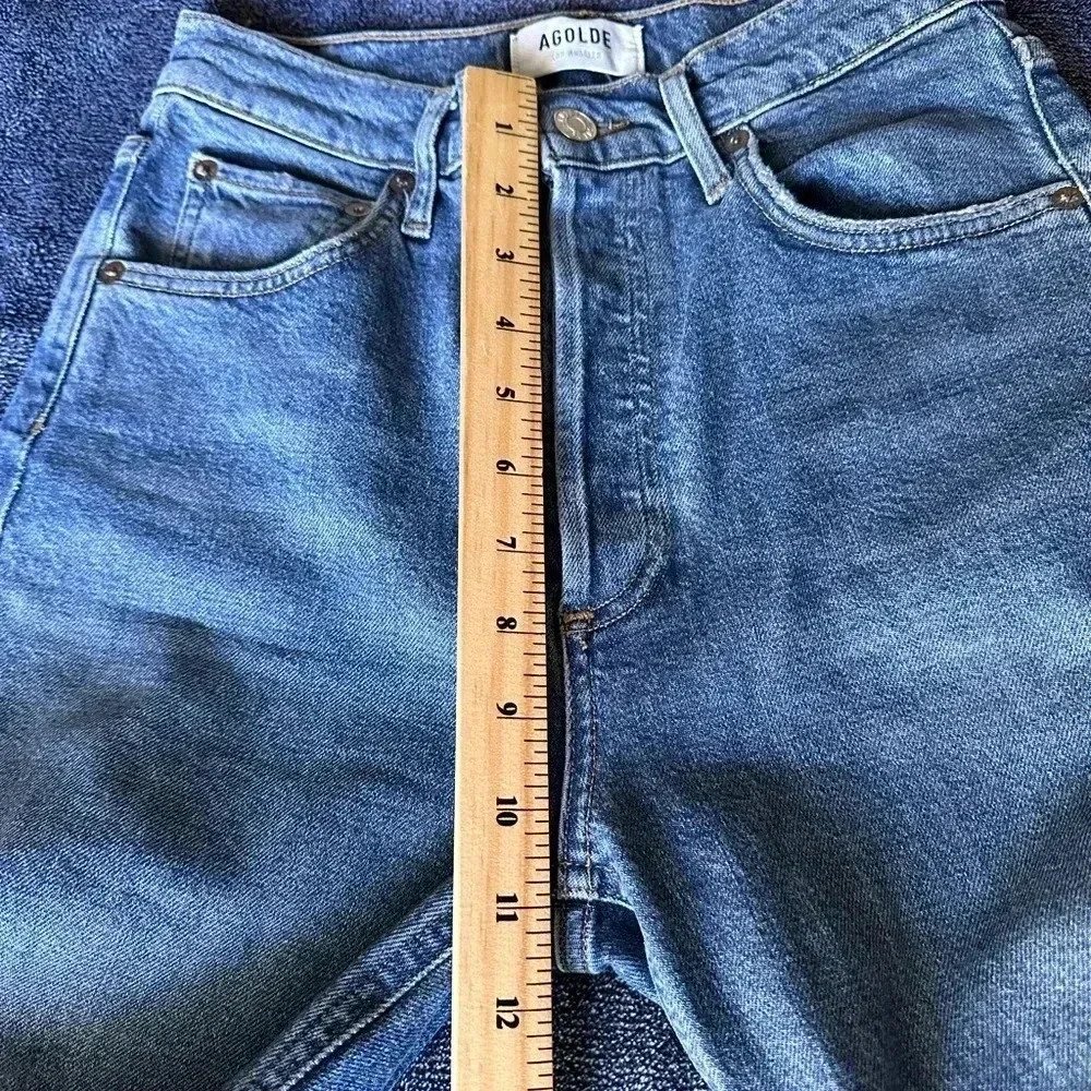 AGOLDE Riley High Rise Straight Jeans size 26 - Picture 8 of 11